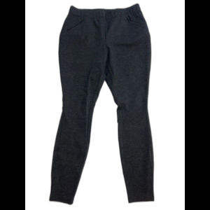 J Jill Ponte Leggings Size Small Charcoal Gray Zipper Pockets Pull On Stretch